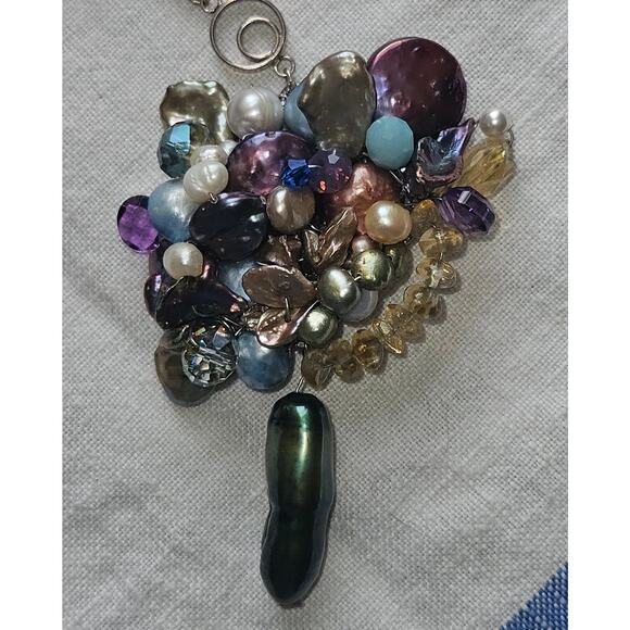 New!! One of a Kind Cluster Pendant Necklace by K Journey - Picture 1 of 5